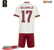 Hiszpania Nico Williams #17 Koszulka Wyjazdowa dzieci MŚ 2026 Krótki Rękaw (+ krótkie spodenki)